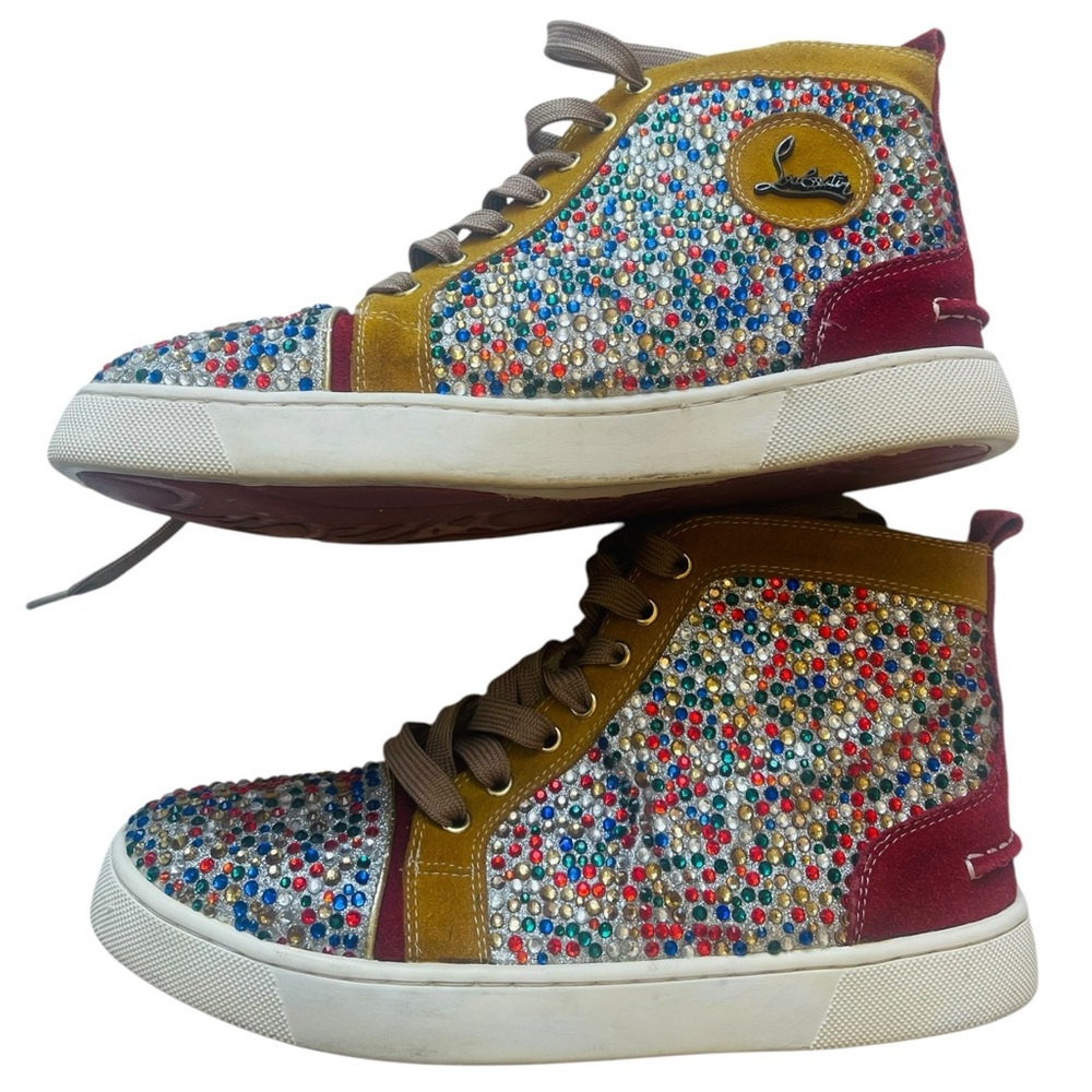CHRISTIAN LOUBOUTIN BIP BIP WOMAN ORLATO FLAT GLITTER SNEAKERS Size: EU 40, US 9 - Picture 2 of 16